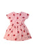 A Pink Short Sleeve Dresses from Tea in size 5T for girl. (Back View)
