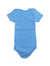 A Blue Short Sleeve Bodysuits from Petit Bateau in size 4T for neutral. (Back View)