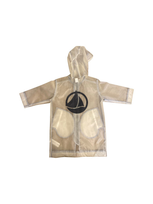 A Transparent Rain Jackets from Petit Bateau in size 3T for neutral. (Back View)