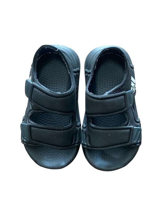 A Black Sandals from Adidas in size 12-18M for boy. (Back View)