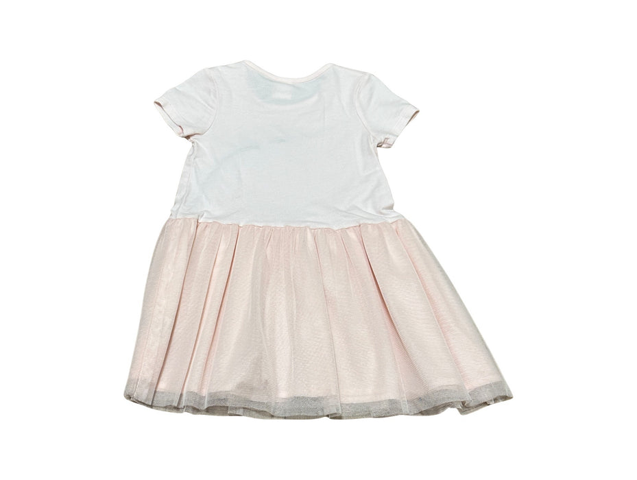 A Pink Short Sleeve Dresses from Seed in size 18-24M for girl. (Back View)
