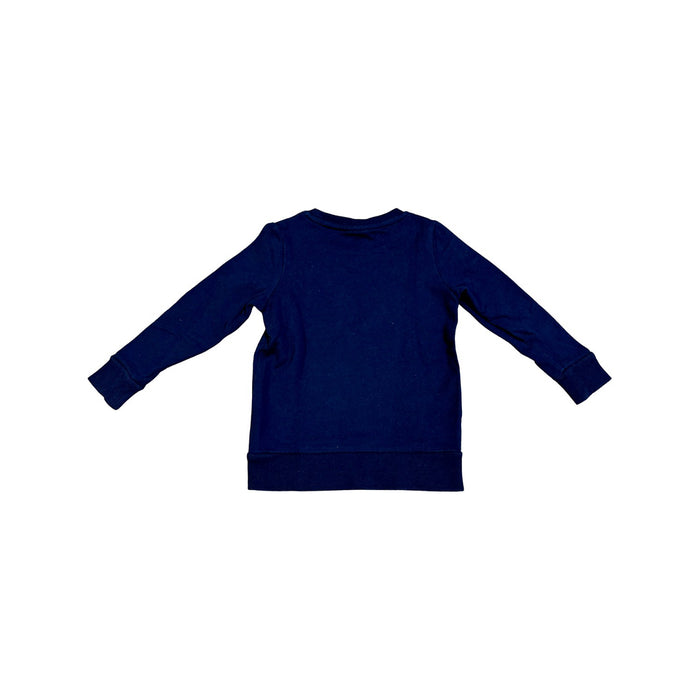 A Navy Crewneck Sweatshirts from Seed in size 3T for girl. (Back View)