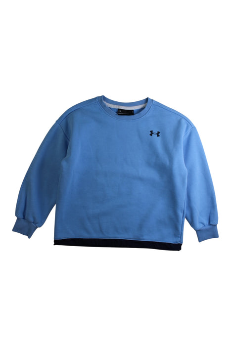 A Blue Crewneck Sweatshirts from Under Armour in size 6T for boy. (Front View)