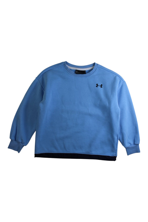 A Blue Crewneck Sweatshirts from Under Armour in size 6T for boy. (Front View)