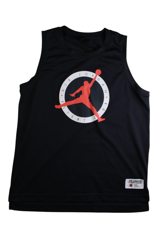 A Black Active Tops from Air Jordan in size 14Y for boy. (Front View)
