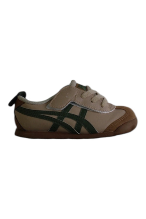 A Beige Sneakers from Onitsuka Tiger in size 3T for boy. (Front View)
