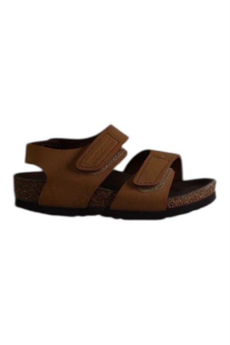 A Brown Sandals from Birkenstock in size 3T for boy. (Front View)