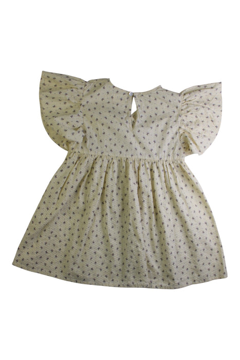 A Ivory Short Sleeve Dresses from Konges Sløjd in size 3T for girl. (Back View)
