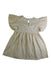 A Ivory Short Sleeve Dresses from Konges Sløjd in size 3T for girl. (Back View)