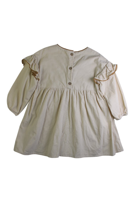 A Multicolour Long Sleeve Dresses from Louise Misha in size 3T for girl. (Back View)