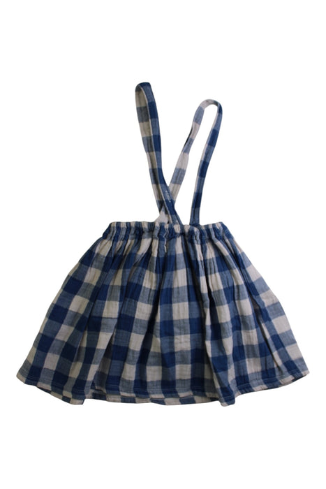 A Blue Mid Skirts from Organic Zoo in size 3T for girl. (Back View)