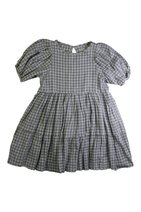 A Grey Short Sleeve Dresses from NORALEE in size 2T for girl. (Front View)