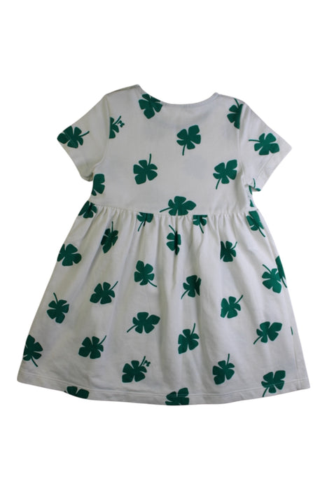 A White Short Sleeve Dresses from Petit Bateau in size 3T for girl. (Back View)