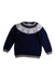 A Navy Knit Sweaters from The Little White Company in size 3T for boy. (Front View)