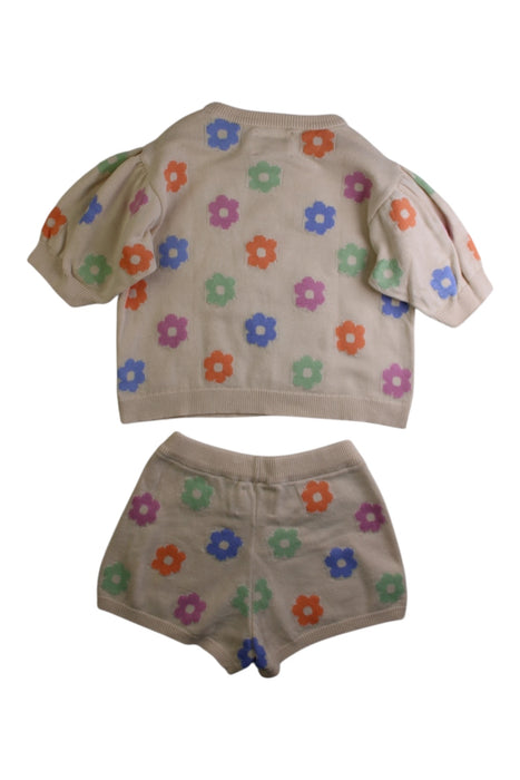 A Multicolour Shorts Sets from the new society in size 3T for girl. (Back View)