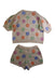 A Multicolour Shorts Sets from the new society in size 3T for girl. (Back View)
