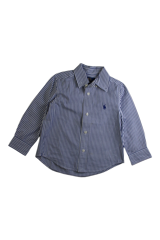 A Blue Long Sleeve Shirts from Polo Ralph Lauren in size 2T for boy. (Front View)