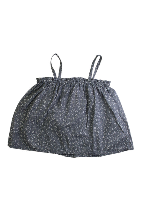 A Blue Sleeveless Tops from Bonpoint in size 2T for girl. (Front View)