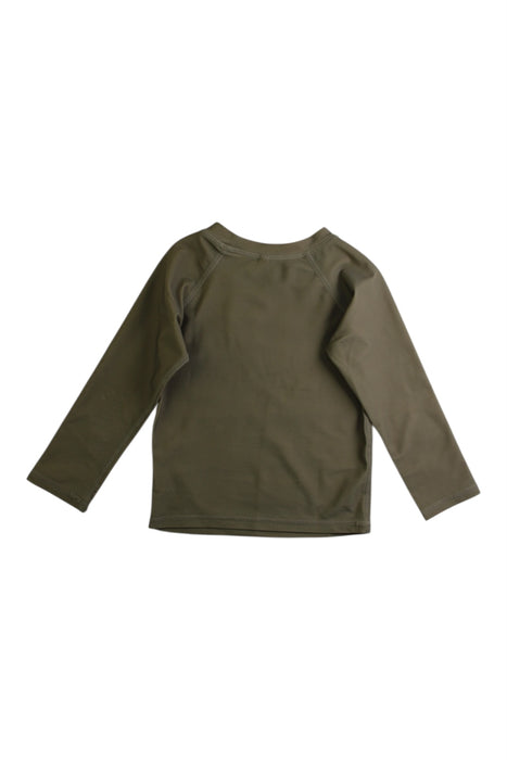 A Green Rash Guards from Rylee + Cru in size 18-24M for boy. (Back View)