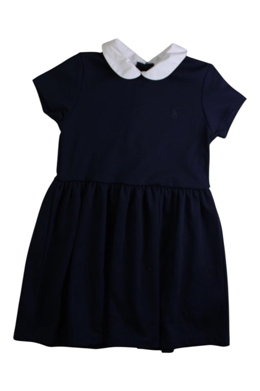 A Navy Short Sleeve Dresses from Polo Ralph Lauren in size 3T for girl. (Front View)