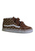 A Brown Sneakers from Vans in size 3T for boy. (Front View)