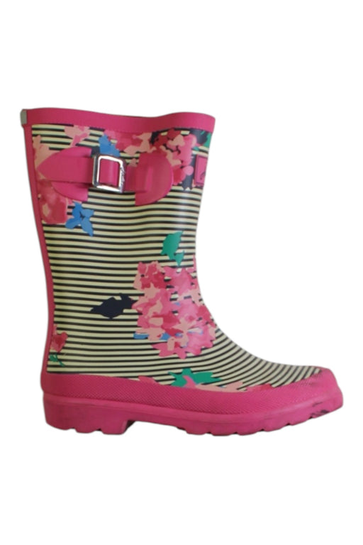 A Multicolour Rain Boots from Joules in size 7Y for girl. (Front View)