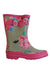 A Multicolour Rain Boots from Joules in size 7Y for girl. (Front View)
