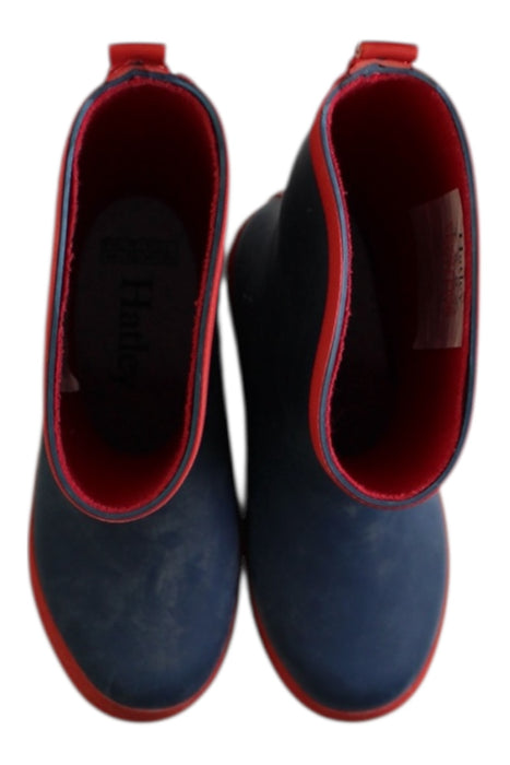 A Blue Rain Boots from Hatley in size 7Y for neutral. (Back View)