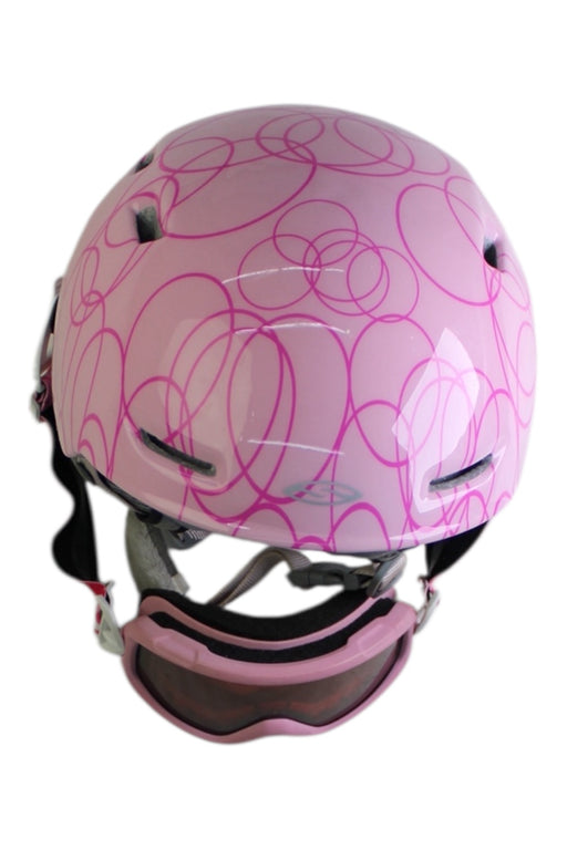 A Pink Ski Helmets from Smith in size 4T for girl. (Front View)