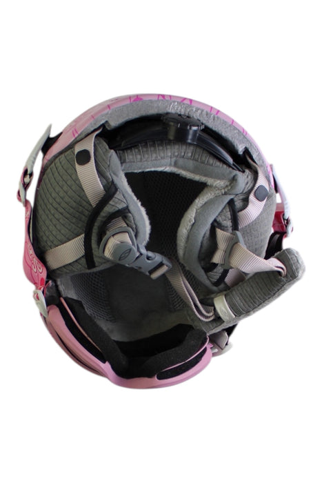 A Pink Ski Helmets from Smith in size 4T for girl. (Back View)