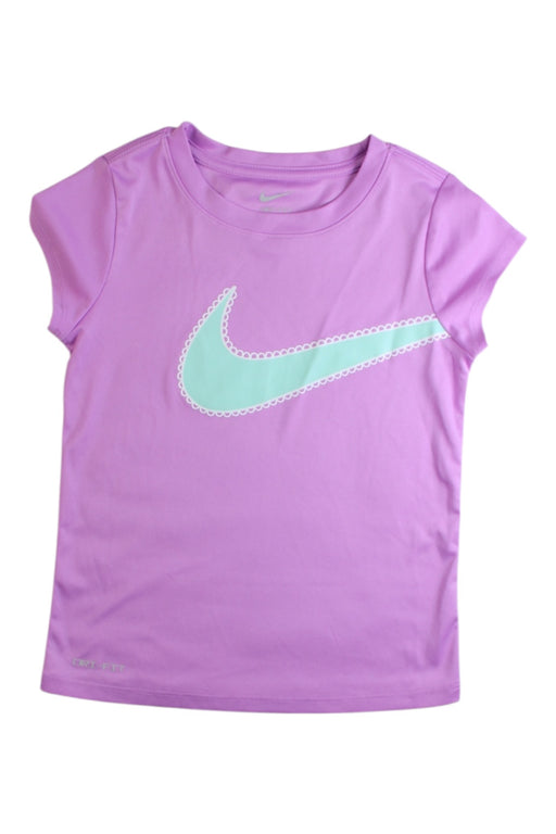 A Pink Short Sleeve T Shirts from Nike in size 6T for girl. (Front View)