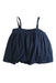 A Navy Sleeveless Tops from Bonton in size 6T for girl. (Front View)