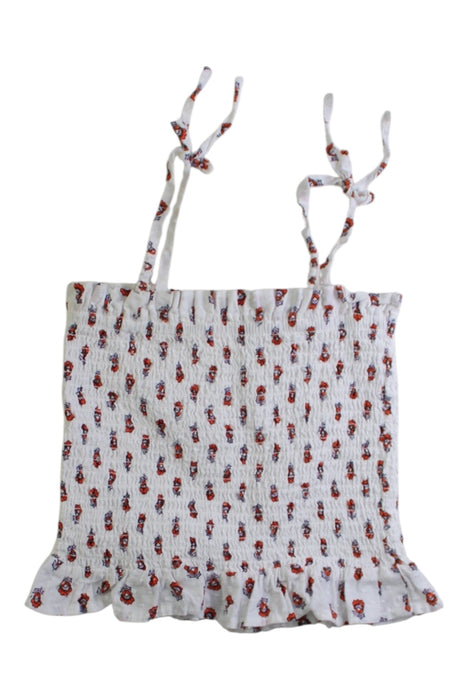 A White Sleeveless Tops from Seed in size 7Y for girl. (Back View)