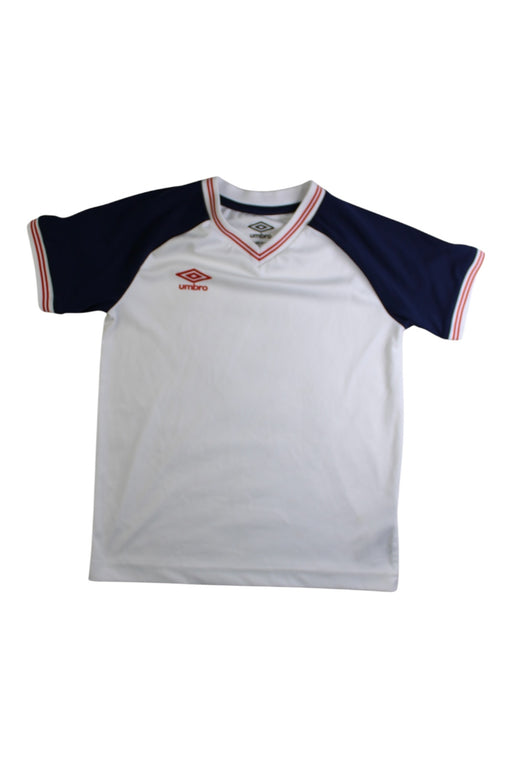 A White Short Sleeve T Shirts from Umbro in size 6T for boy. (Front View)