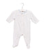 A White Onesies from DPAM in size 0-3M for girl. (Front View)