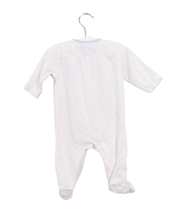 A White Onesies from DPAM in size 0-3M for girl. (Back View)