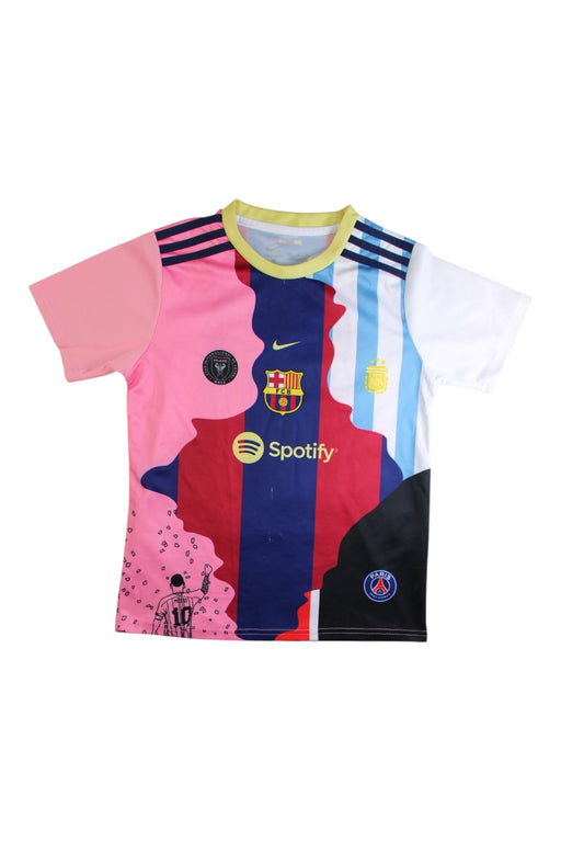 A Multicolour Short Sleeve T Shirts from Adidas in size 9Y for boy. (Front View)