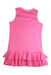 A Pink Sleeveless Dresses from Little Miss Tennis in size 7Y for girl. (Back View)