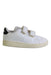 A White Sneakers from Adidas in size 12-18M for boy. (Front View)