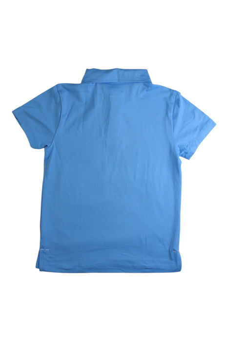 A Blue Short Sleeve Polos from Crewcuts in size 4T for boy. (Back View)