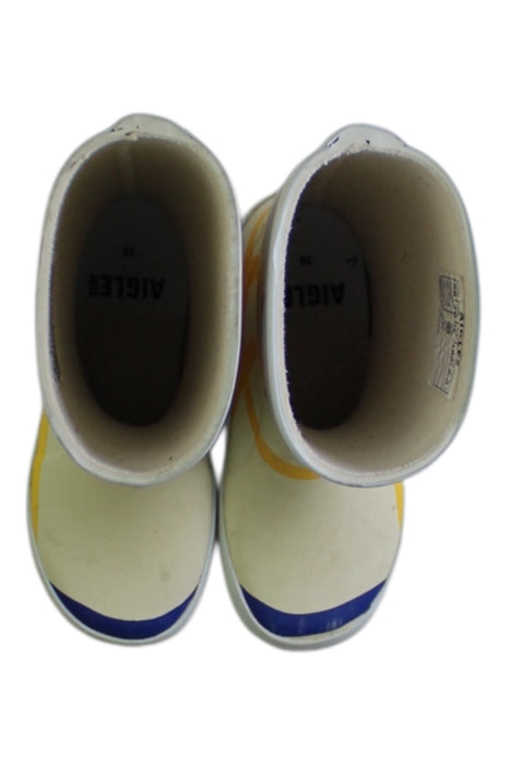 A Multicolour Rain Boots from Aigle in size 5T for neutral. (Back View)