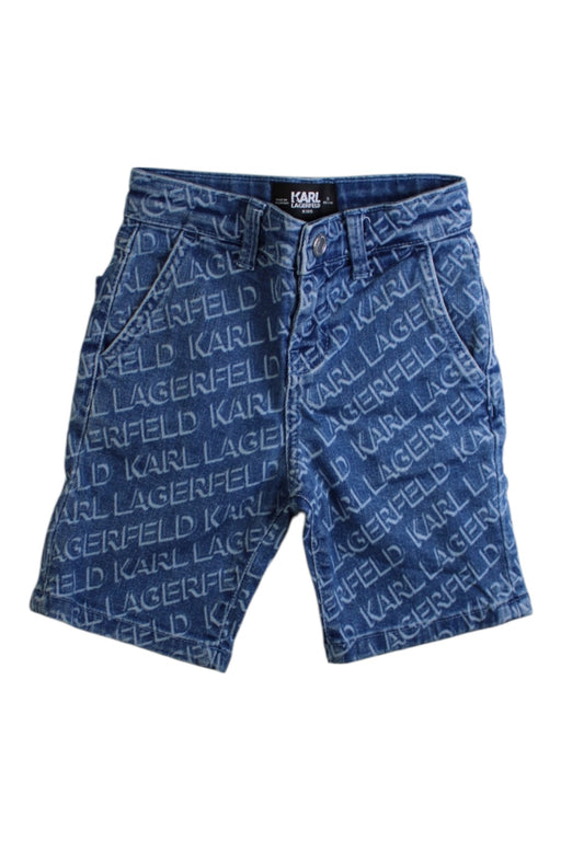 A Blue Shorts from Karl Lagerfeld in size 5T for boy. (Front View)