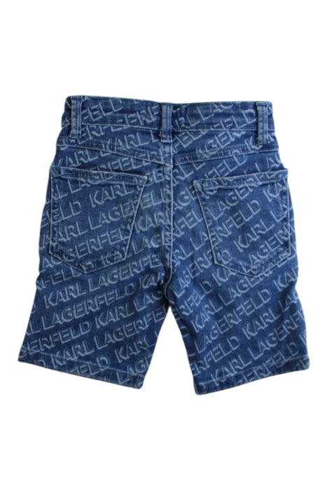 A Blue Shorts from Karl Lagerfeld in size 5T for boy. (Back View)