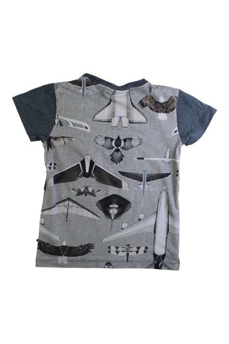 A Grey Short Sleeve T Shirts from Molo in size 5T for boy. (Back View)