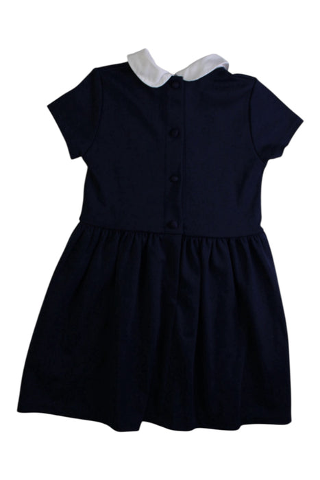 A Navy Short Sleeve Dresses from Polo Ralph Lauren in size 3T for girl. (Back View)
