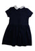 A Navy Short Sleeve Dresses from Polo Ralph Lauren in size 3T for girl. (Back View)