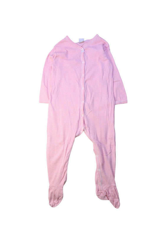 A Pink Onesies from Petit Bateau in size 2T for girl. (Front View)