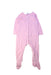 A Pink Onesies from Petit Bateau in size 2T for girl. (Front View)