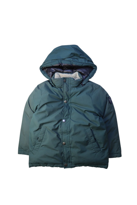 A Green Puffer/Quilted Coats & Outerwear from Bonpoint in size 4T for neutral. (Front View)
