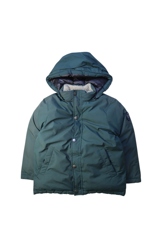 A Green Puffer/Quilted Coats & Outerwear from Bonpoint in size 4T for neutral. (Front View)